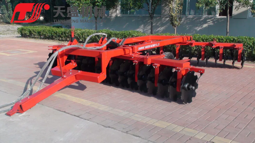 Agricultural Machinery Factory Tractor Three Point Mounted Wing-Folded Hydraulic Offset Disc Harrow