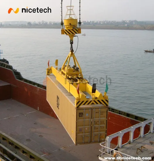 최고 품질의 40FT & 20FT 전기 유압 텔레스코픽 컨테이너 스프레더 판매