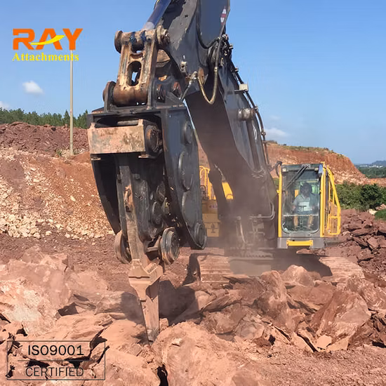 두 개의 편심 기어가 있는 Ray 굴삭기 장착 Vibro Rock Ripper